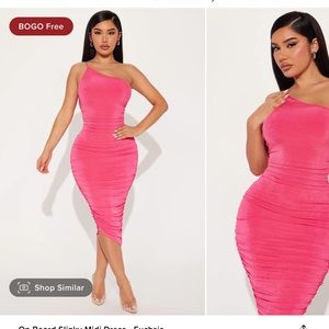 Pink Midi Dress